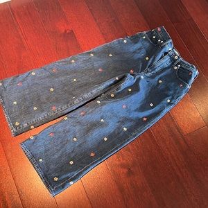 Madewell floral jeans